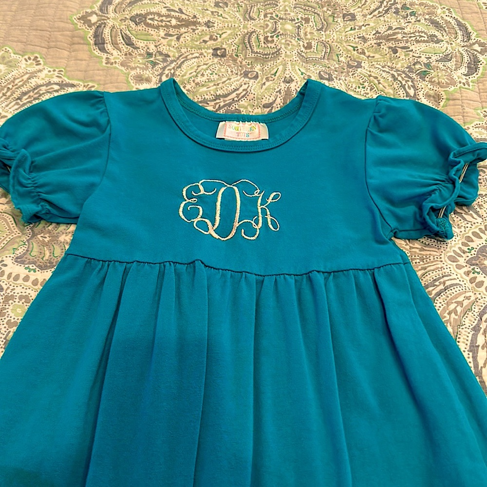 Southern Tots Monogrammed Shortsleeved Dress